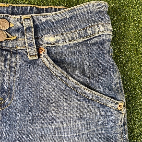 Hudson Jeans Denim Blue Pencil Skirt Front Split - Picture 3 of 12